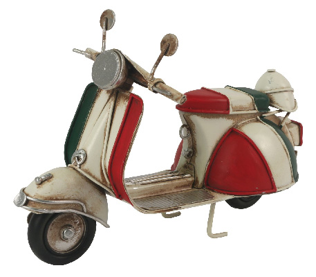 Repro Red White & Green Scooter - Click Image to Close